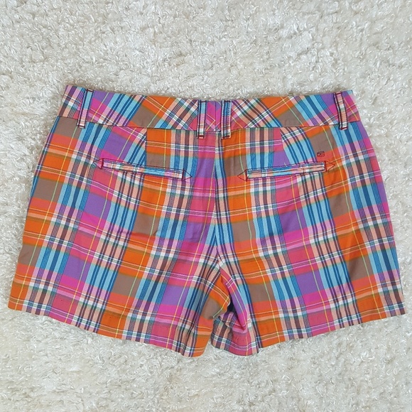 Tommy Hilfiger Preppy Plaid Cotton Shorts - Picture 7 of 7